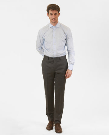 Pantalón Soft Slim 100% Lana Virgem en Gris